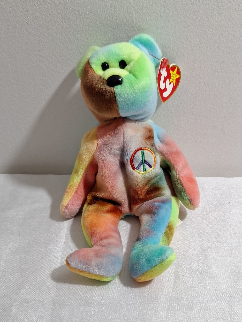 PEACE Bear Beanie Babies TY